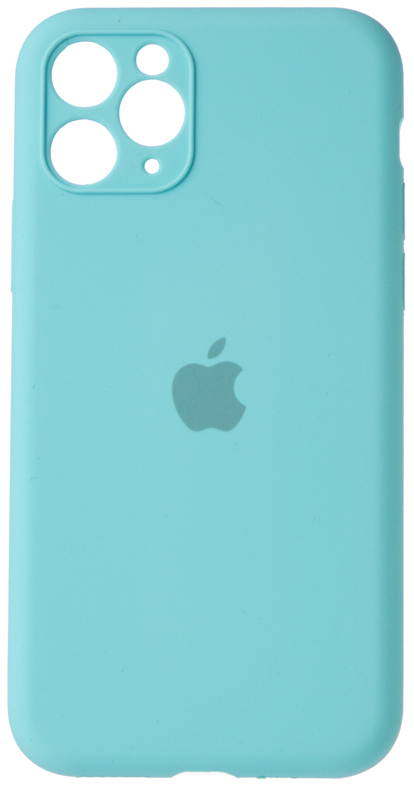 Чехол Silicone Case полная защита для iPhone 11 Pro бирюзовый в Тюмени